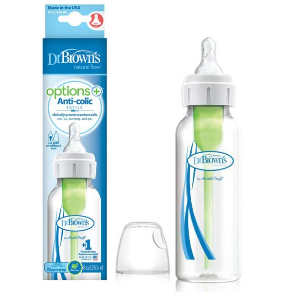 شیشه شیر دکتر براون 250 میل مدل لاغر (Standard Neck) طلقی